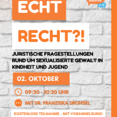 Zweiter Termin Digitalen Fachinforeihe „Echt Recht?!“